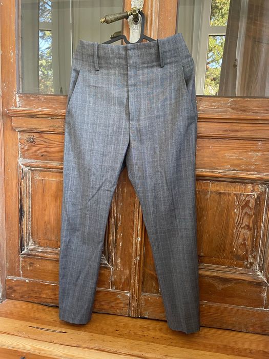 Isabel Marant Etoile wełniane spodnie wełna szare cygaretki