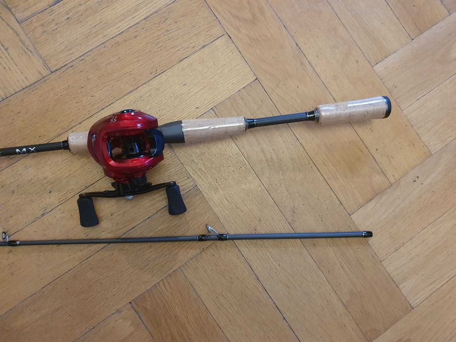 Piękna wędka zestaw castingowy osprzęt FUJI 210 cm 5-20g cast