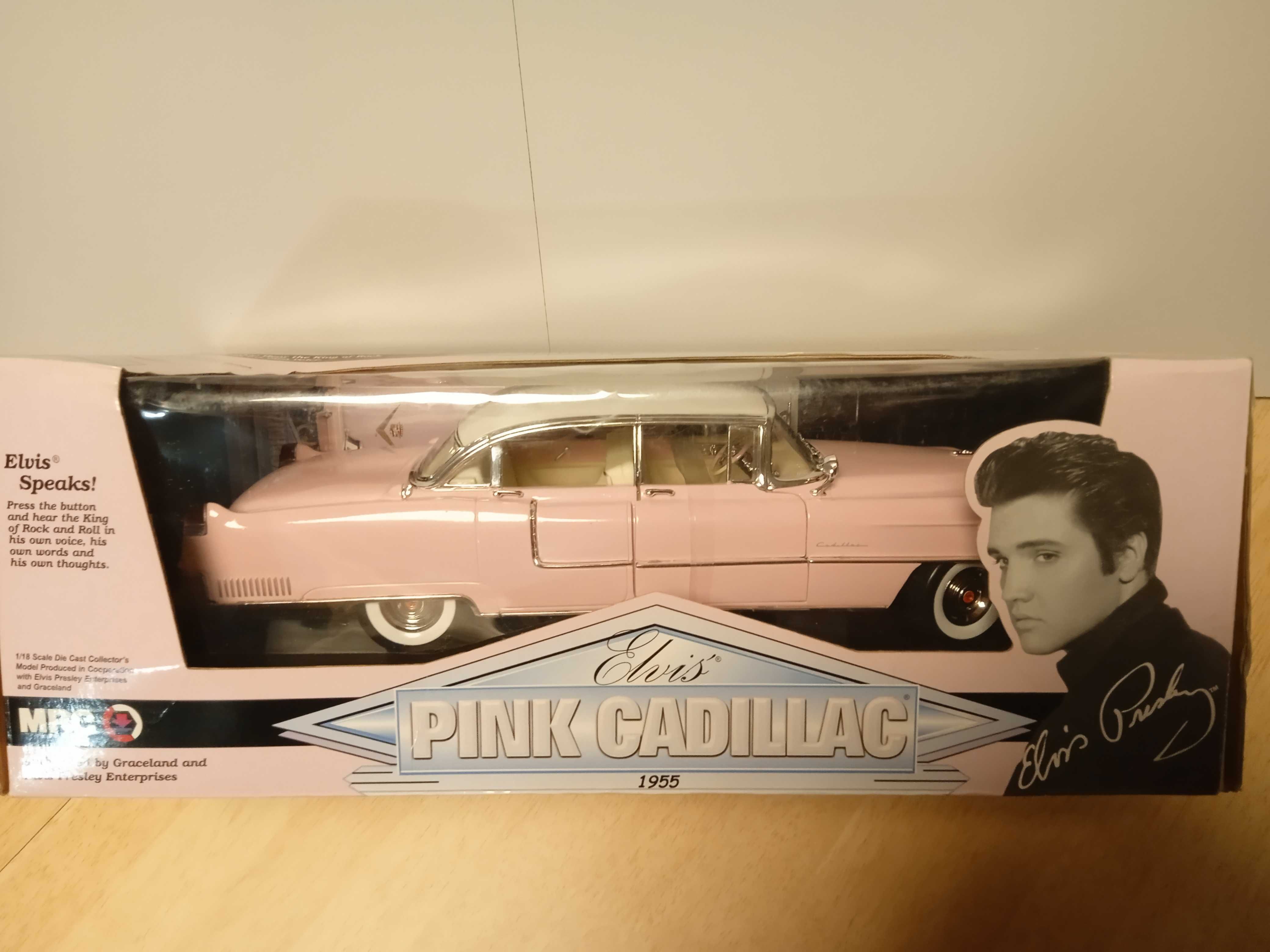 MRC 1/18 Pink Cadillac Viatura de (Elvis Presley)