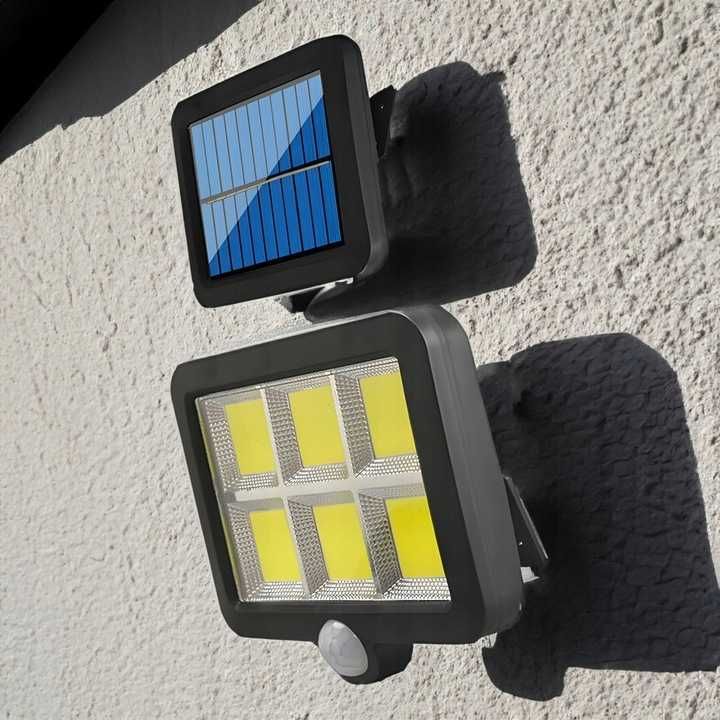 LAMPA Solarna LED Czujnik Ruchu Zmierzchu + PILOT