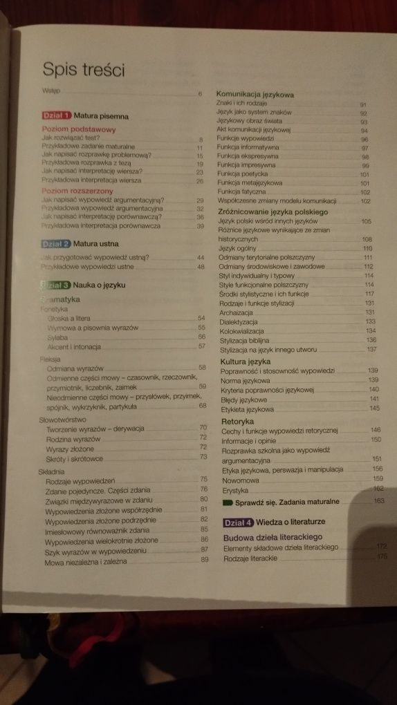 Teraz Matura język polski poziom rozszerzony vademecum z zadaniami