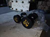Zestaw Hantli 2.5-25kg nowe ogumowanych  hes olymp