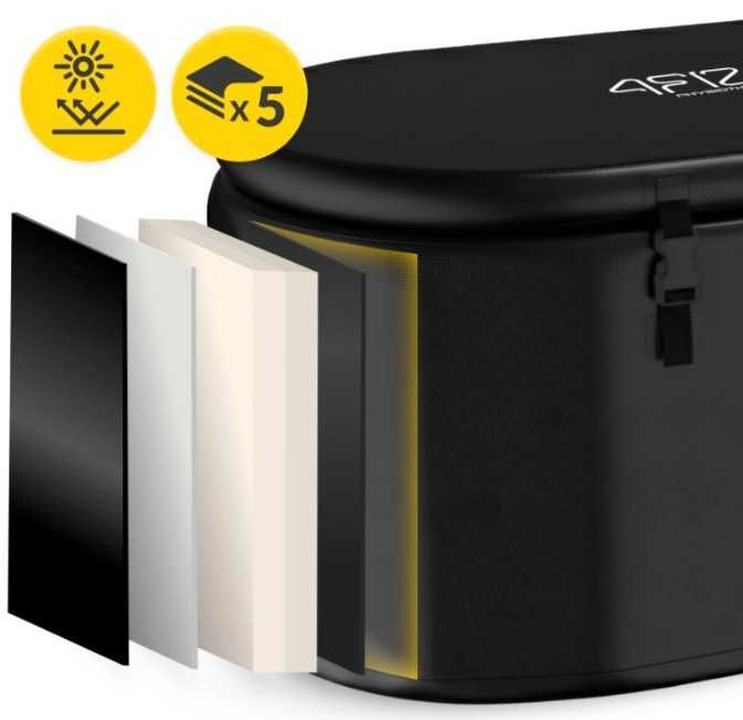 Dmuchana wanna lodowa do morsowania drop-stitch owalna 4FIZJO z tkanin