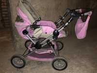 Różowy wózek dla lalek KNORR