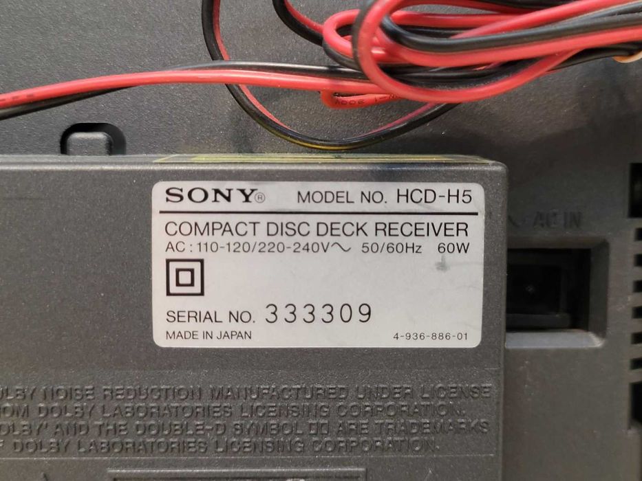 SONY HCD-H5  compact disc CD  stereo radio tape