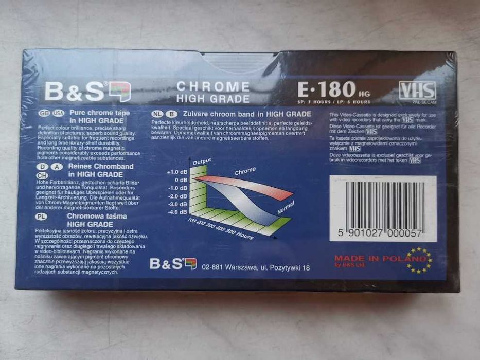 Kaseta VHS (E-180)
