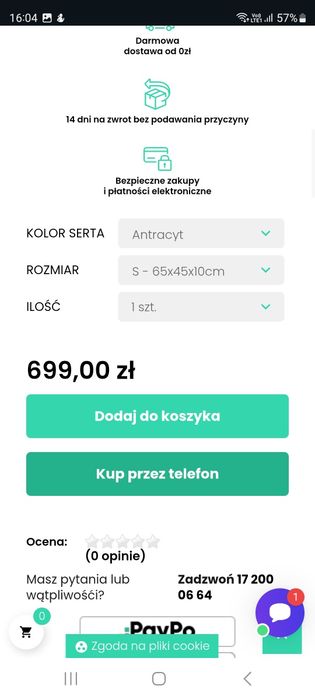SERTA Legowisko dla psa