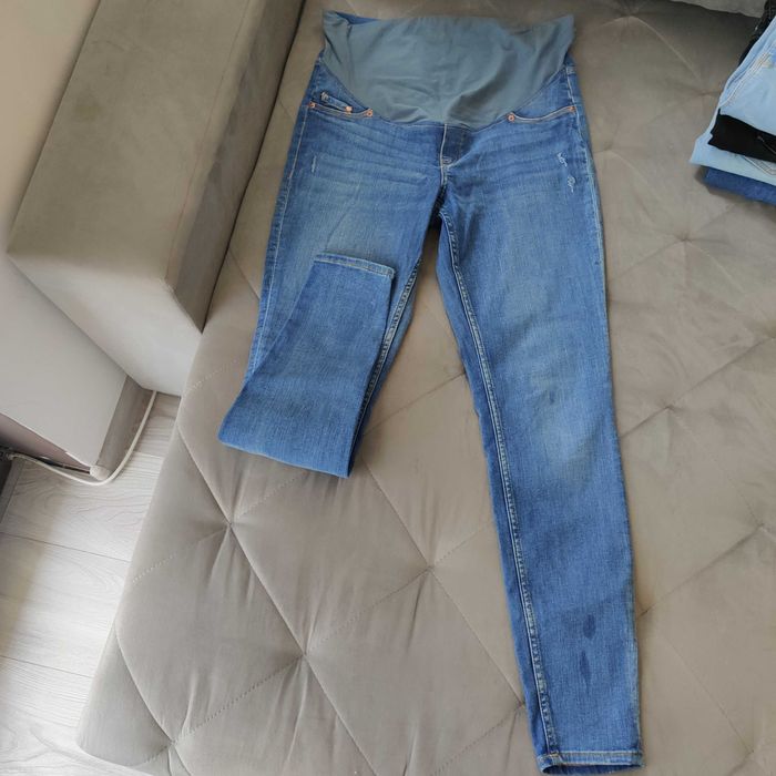 Spodnie jeans H&M brzuszkowe elastyczne