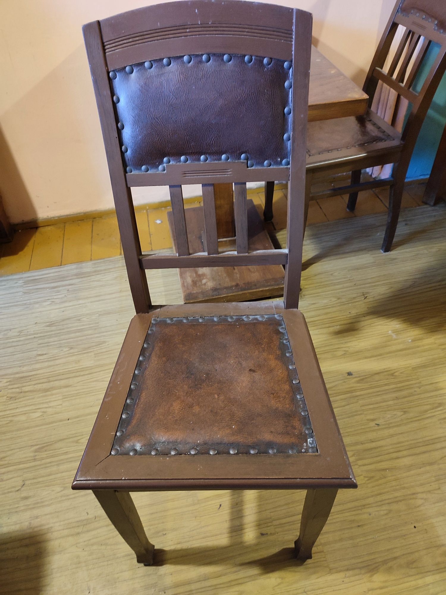 Stolik prostokątny Ława retro 90 x 60 cm i 2 krzesła