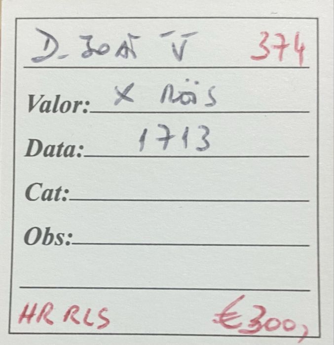 Moeda X Reis D JOAO V 1713
