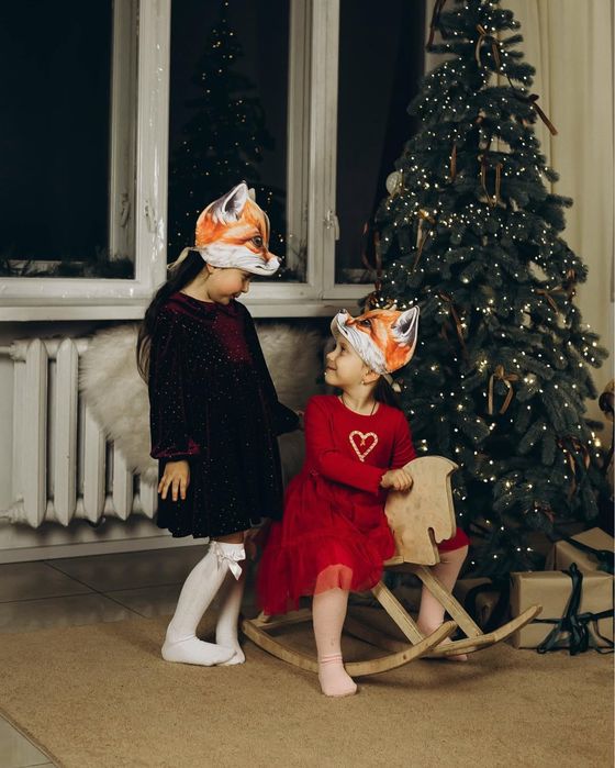 Маска костюм аксесуари для фотосесії зайчик вовк лисичка ведмідь олень