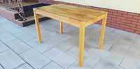 Stół drewniany nie rozkładany prostokątny stolik krzesła szafka komoda