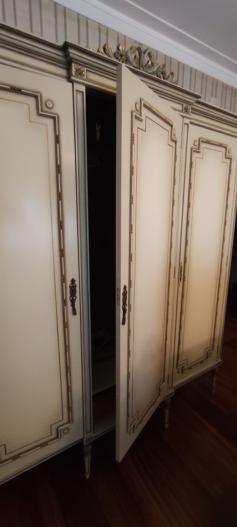 Quarto mobilado completo madeira maciça vintage Princesa