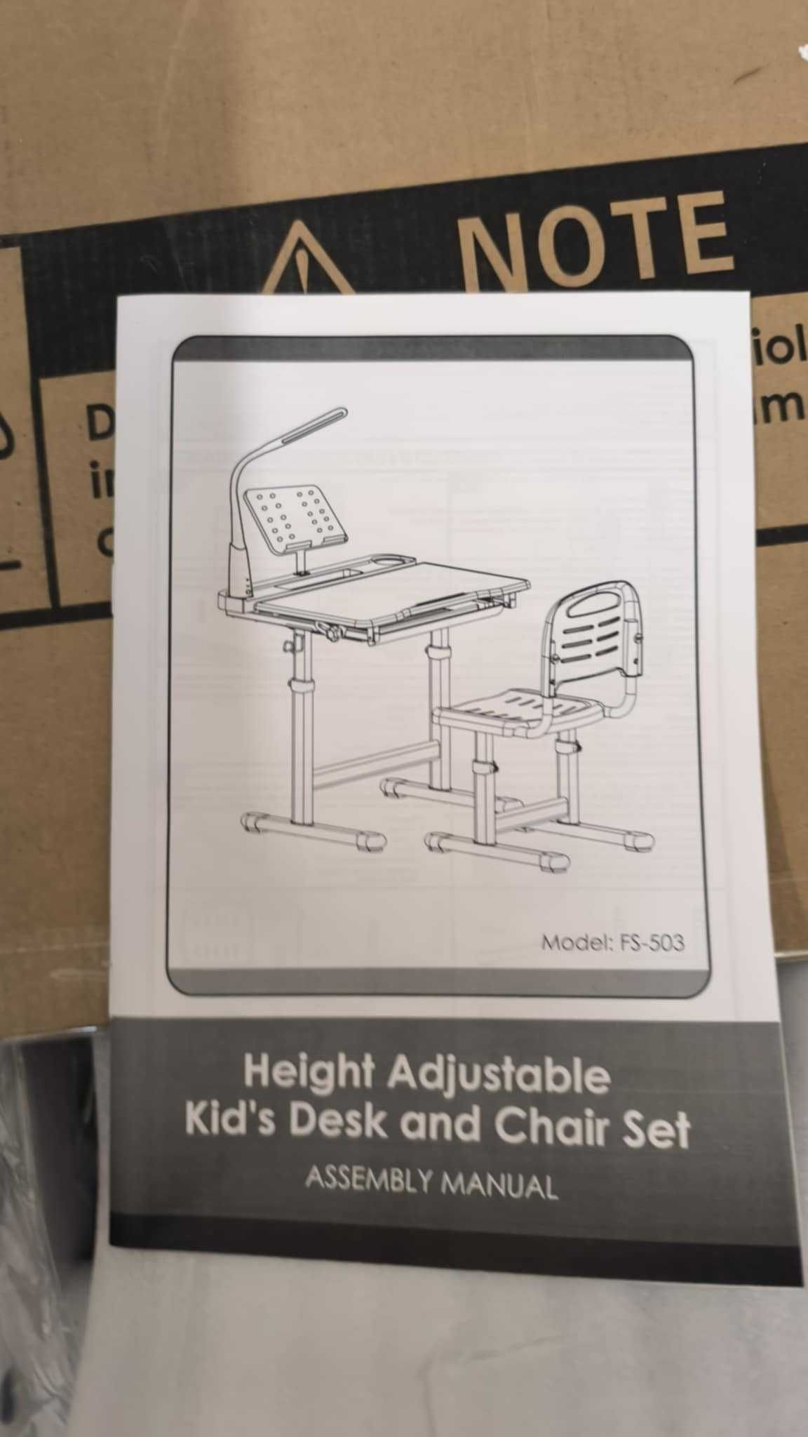 Zestaw biurko i krzesło Napfox Kids Art Desk & Chair -