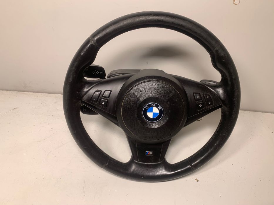 Kierownica kompl M pakiet BMW E60 E61 START STOP LCI Stan bdb Oryginał