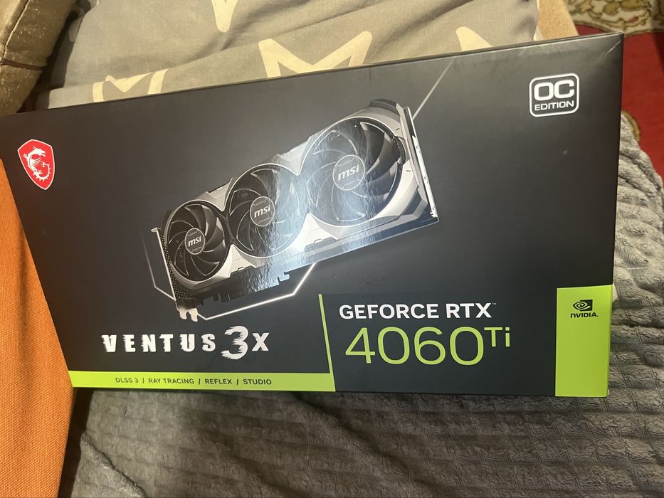 Видеокарта MSI GeForce RTX 4060 Ti VENTUS 3X OC 8GB GDDR6