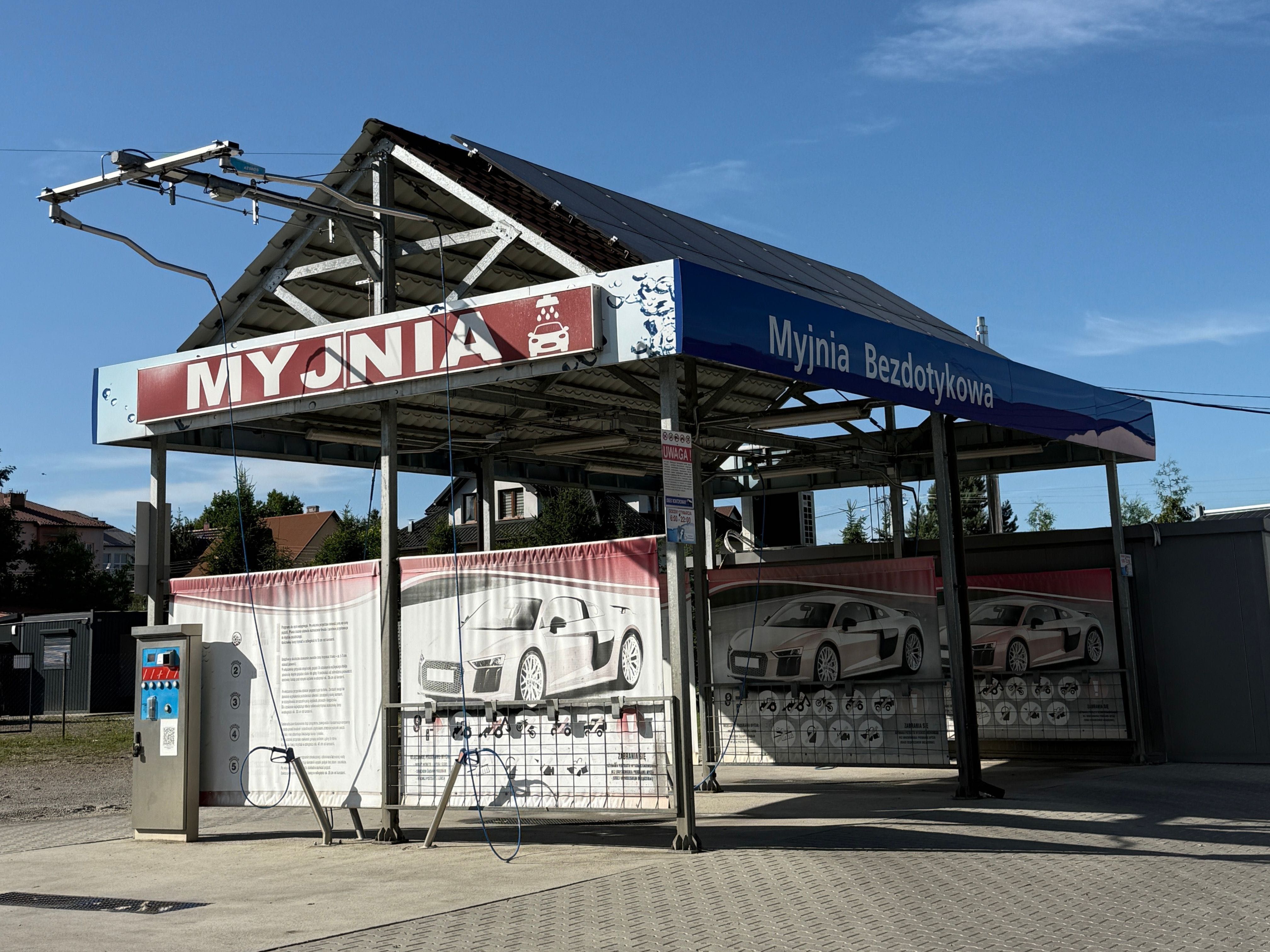 Myjnia bezdotykowa Łapanów – działająca, w świetnej lokalizacji