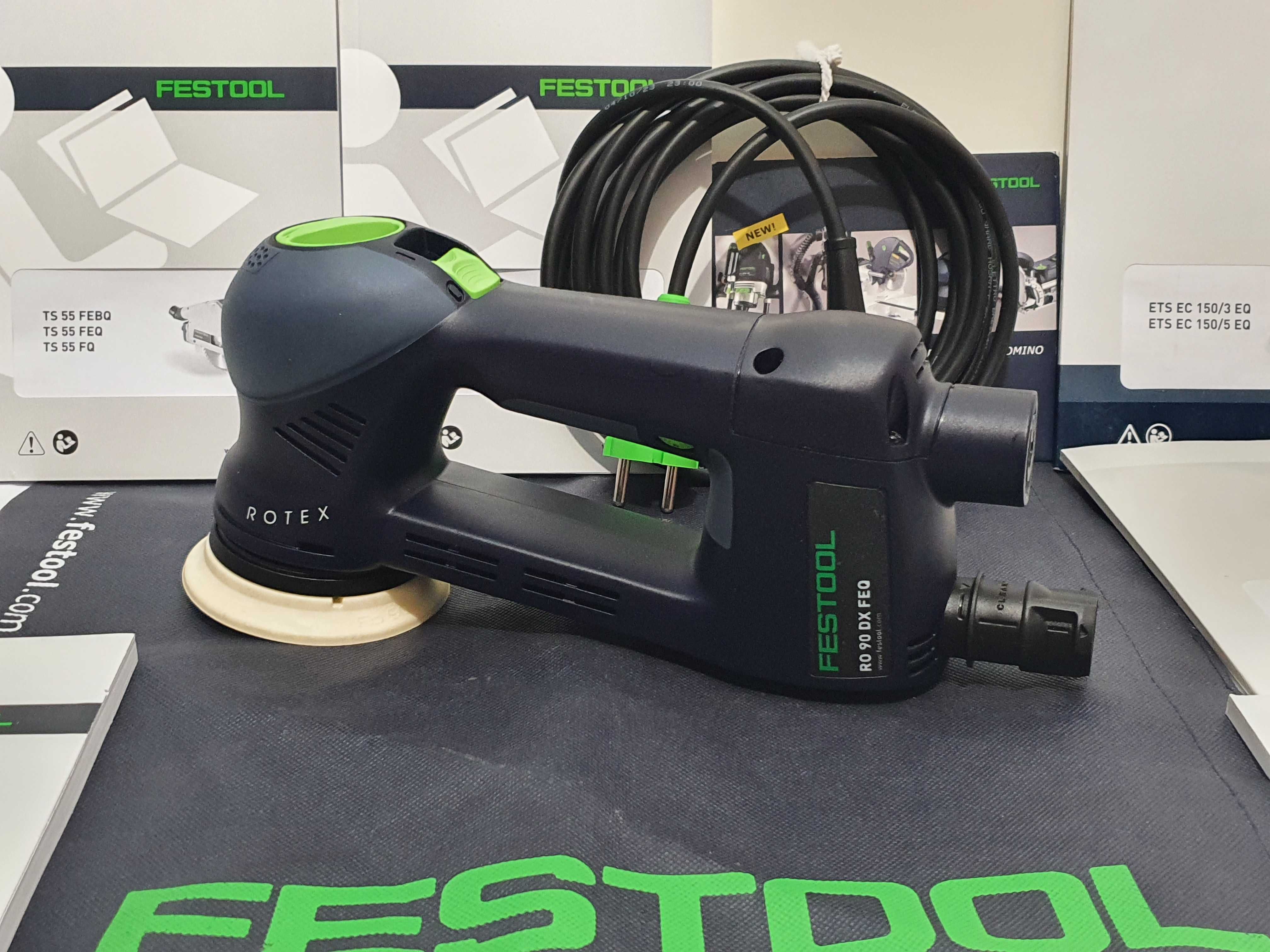 Szlifierka 4 w1  mimośrodowa FESTOOL RO 90 DX FEQ Rotex nowa z kablem