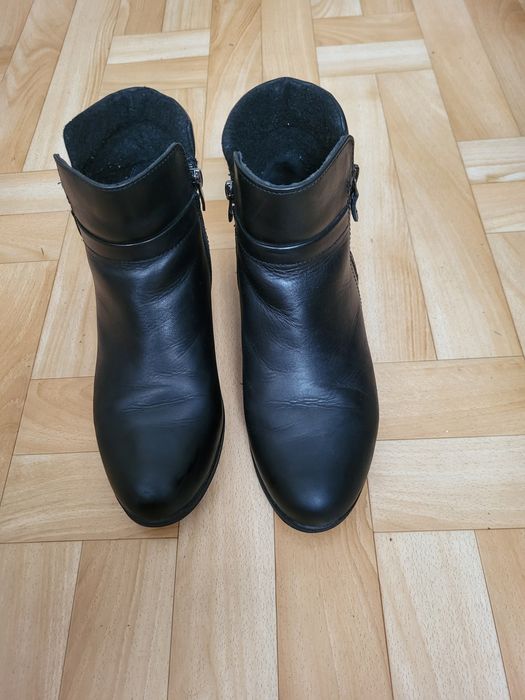 Botki damskie ze skóry