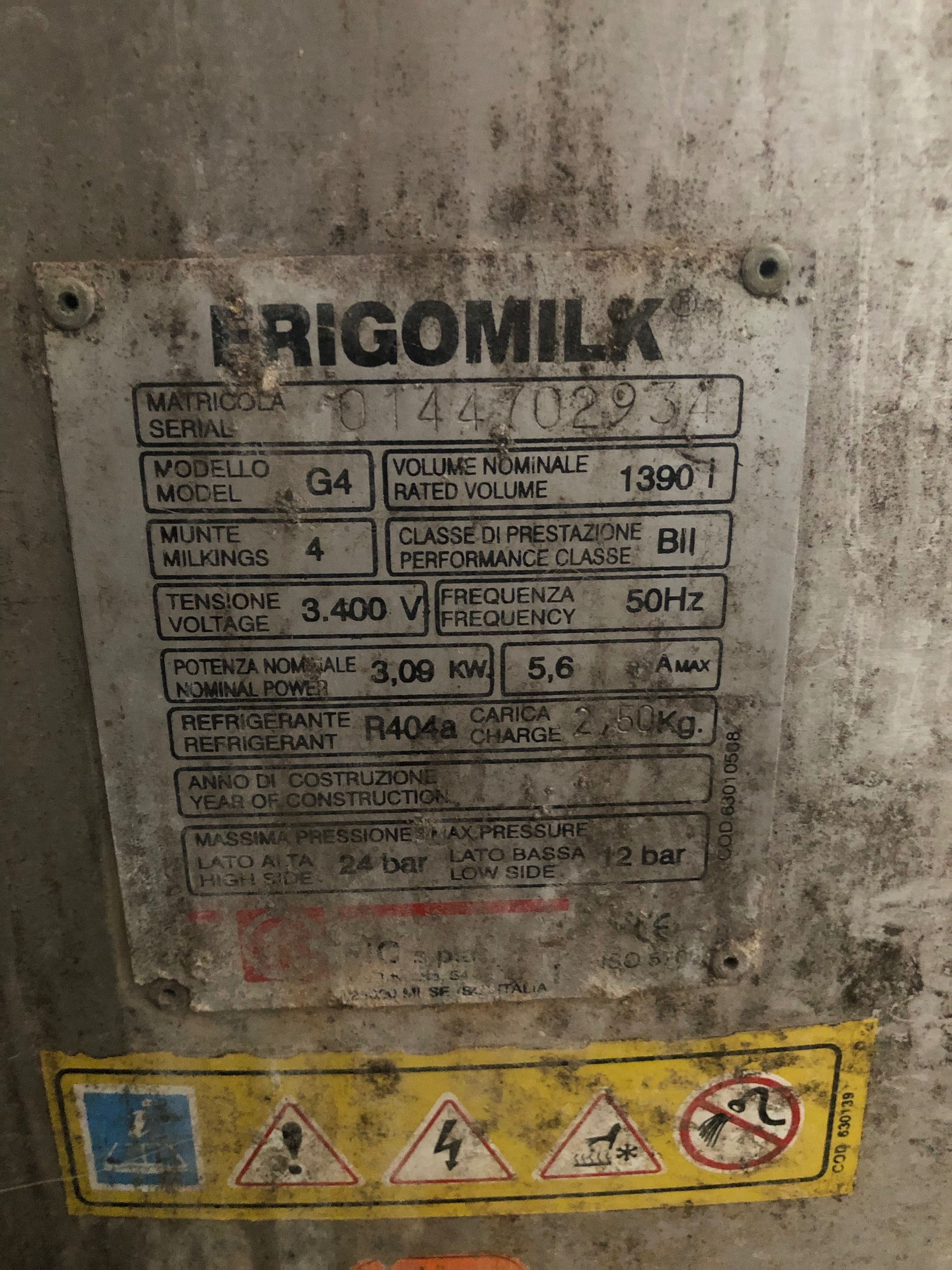 Zbiornik na mleko Frigomilk z odzyskiem ciepła