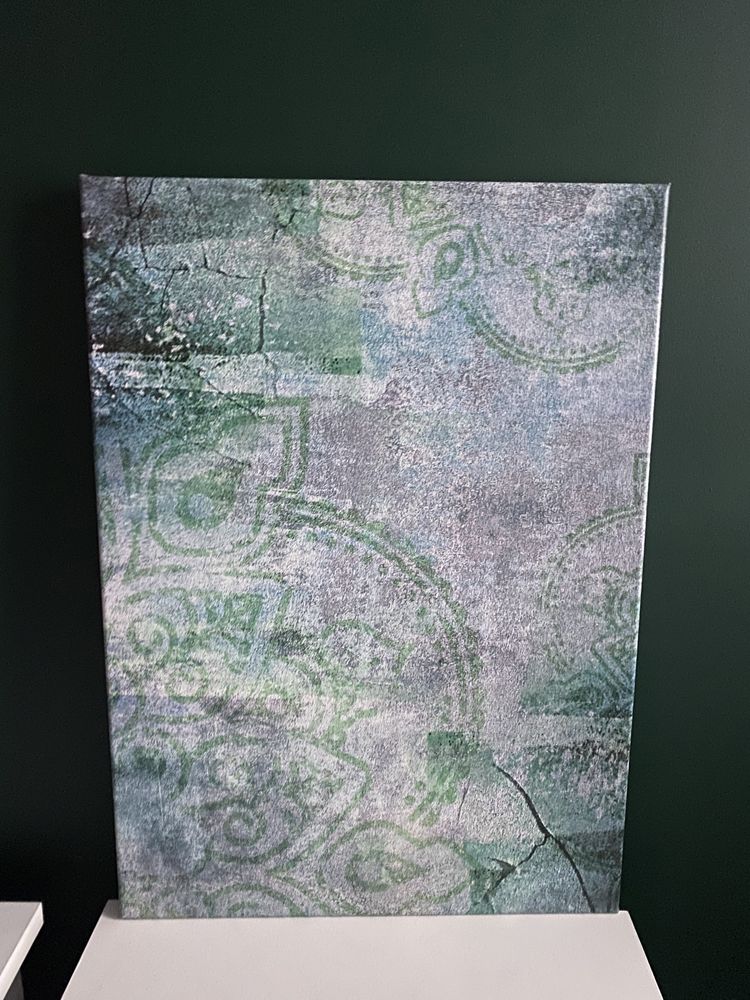 Obraz dekoracja scienna wydruk mandala kolor zielony