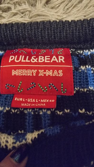 Sweter świąteczny Pull&Bear L/XL