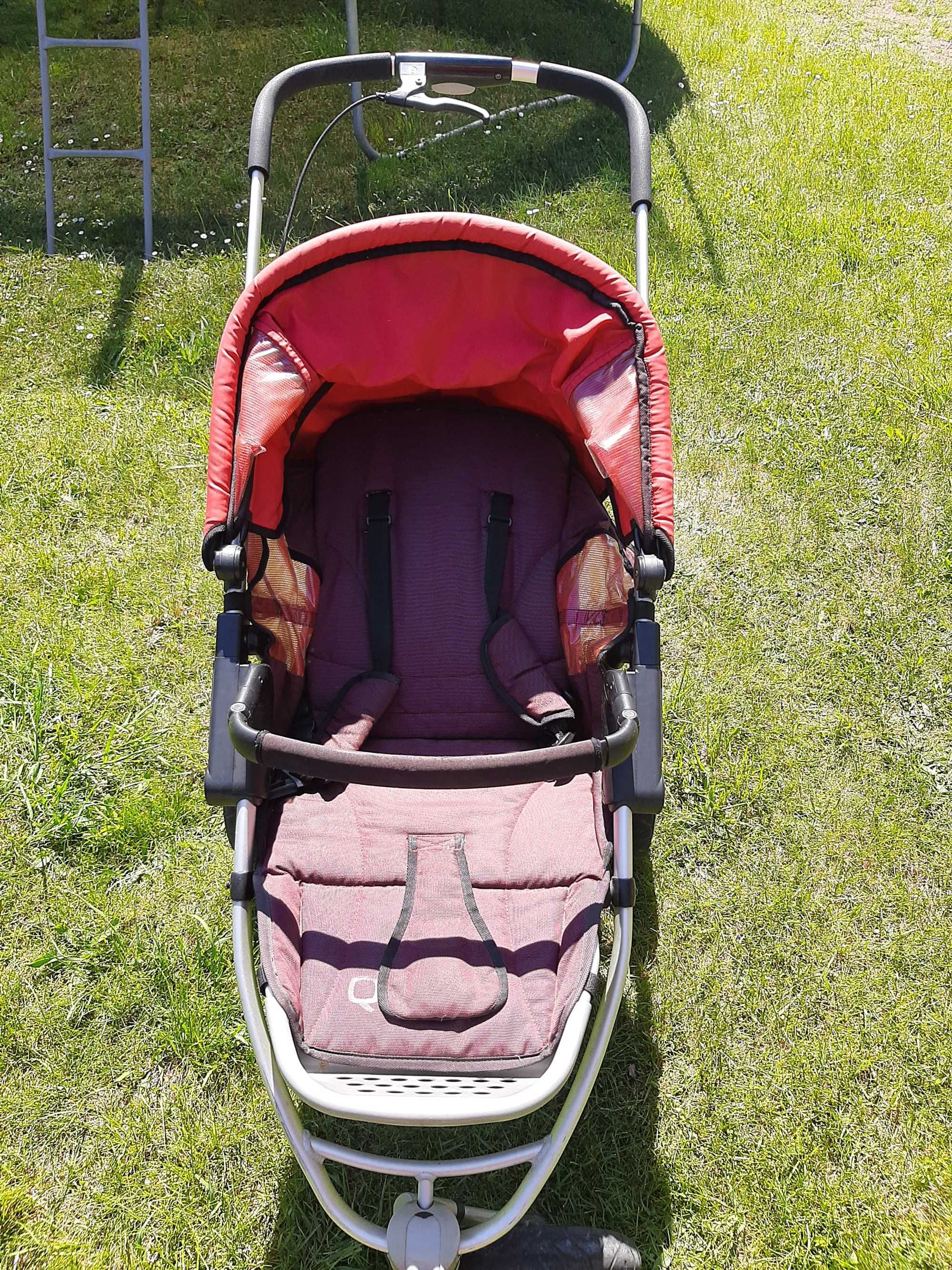 Wózek Quinny 2 w 1 gondola + spacerówka na pompowanych kołach