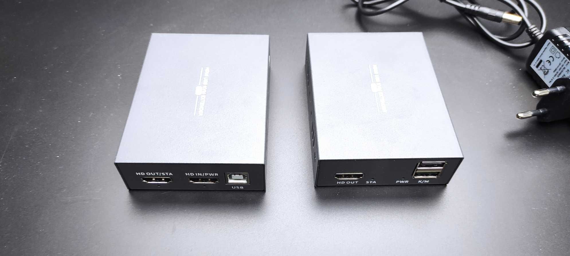 Extender po skrętce 1080 / 60hz  HDMI USB KVM