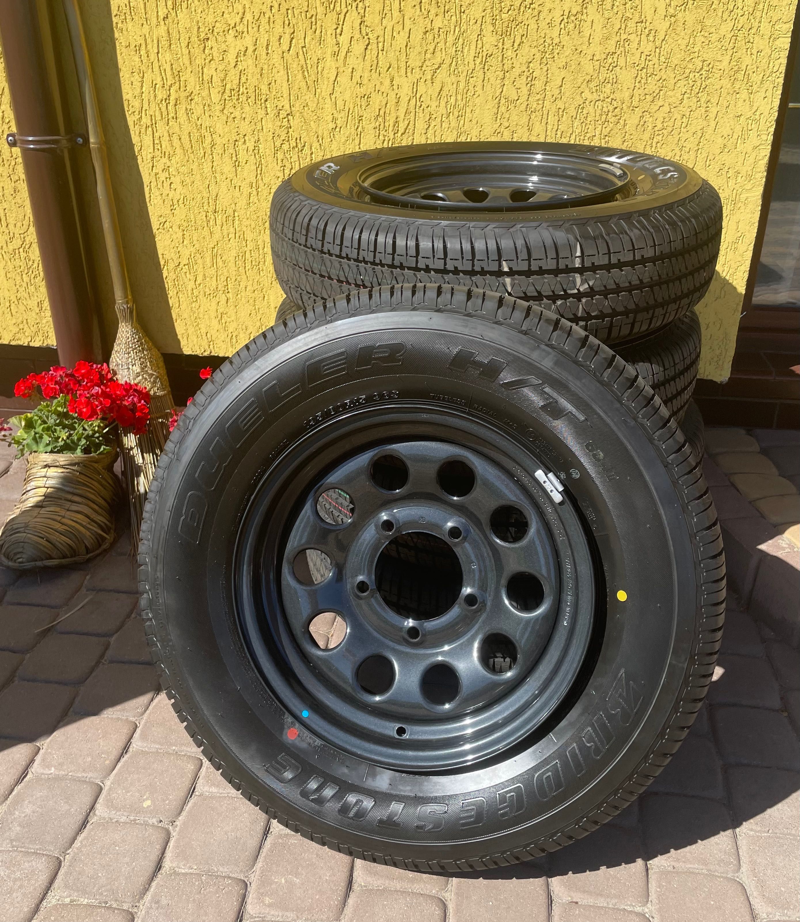 Opony BRIDGESTONE i 195/80R15 felgi stalowe 5 sztuk fabrycznie nowe