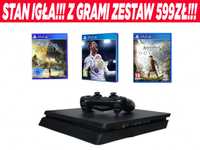 PlayStation 4 Slim 1TB + GRY [STAN IGŁA]