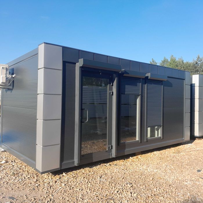 Kontener na ramie 6x3m pawilon całoroczny usługowy handlowy biuro