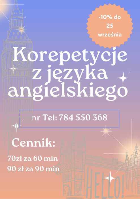 Korepetycje z języka angielskiego