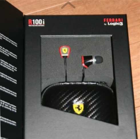 Auriculares Ferrari by  Logic3 Scuderia R100i (preto)