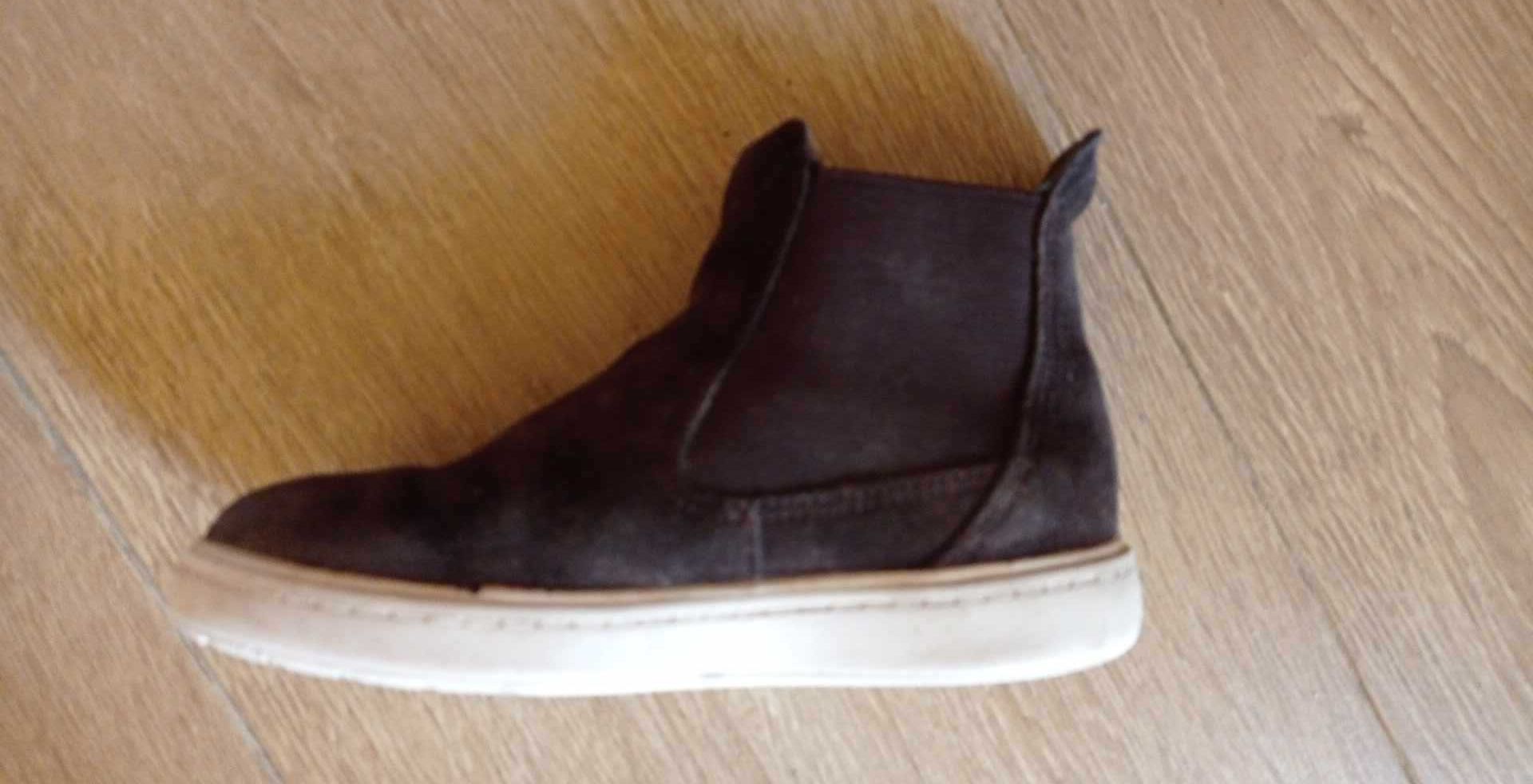 Clarks sztyblety botki trzewiki brązowe zamszowe r 28 wkładka 17cm