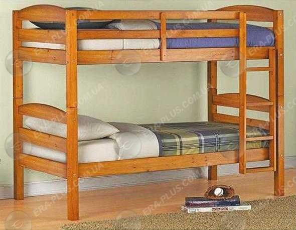 Ліжка дерев*яні 1-но, 2х ярусні, від Виробника 80*190 вільха
