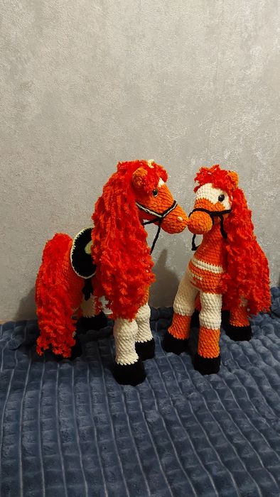 М'яка іграшка Коник.Помаранчевий висота 48см.Символ 2026 року.