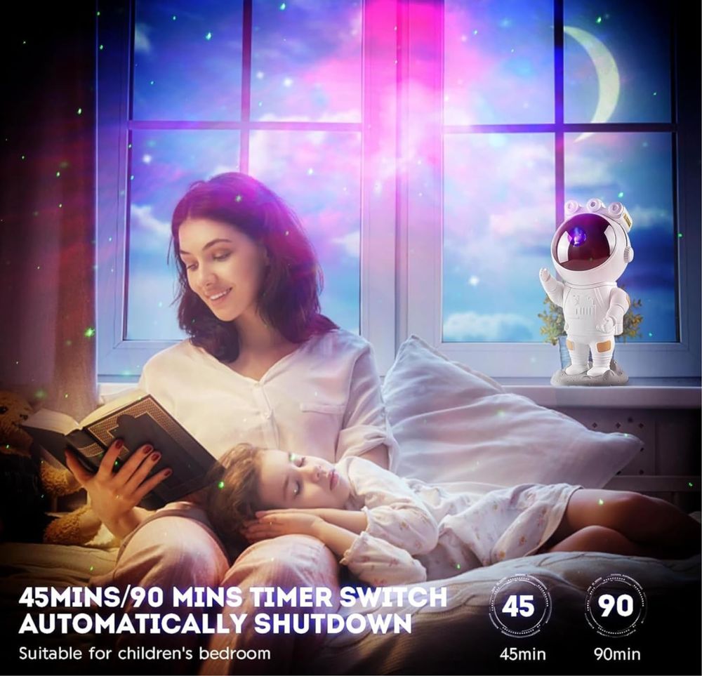 Astronauta Galaxy Star Projector Starry Night Light