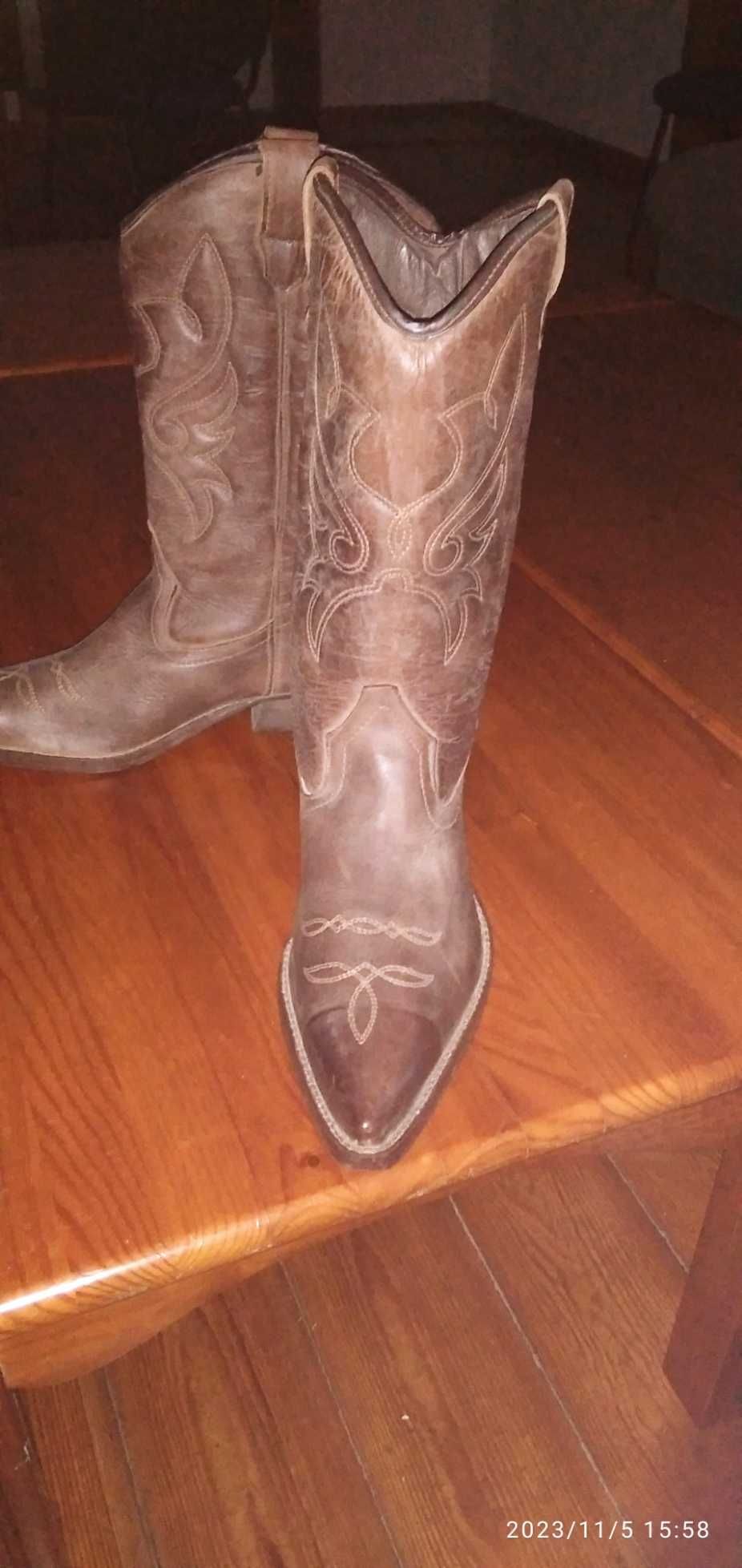 Botas texanas em pele
