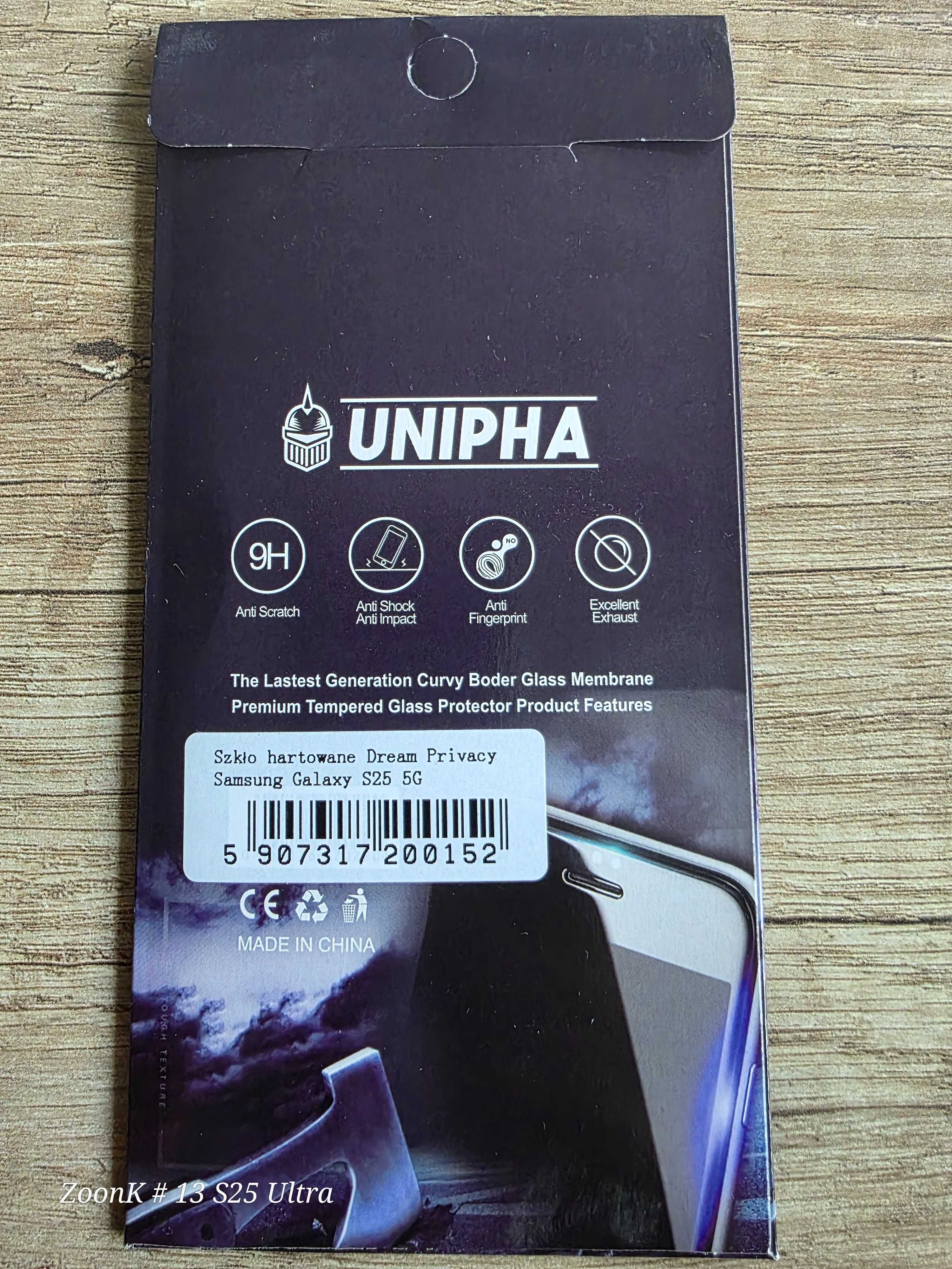 Szkło hartowane prywatyzujące Samsung Galaxy S25