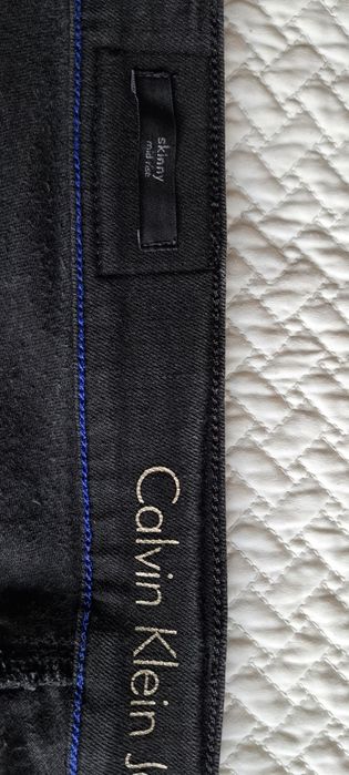 Calça ganga preta Calvin Klein