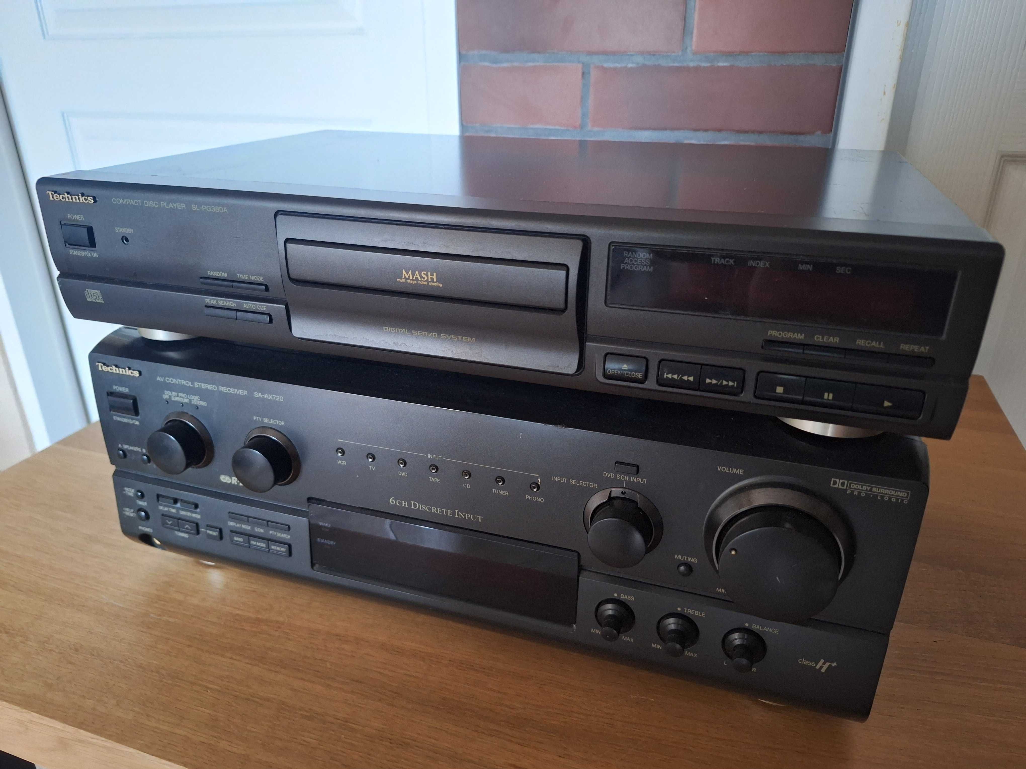 amplituner Technics SA-AX720   CD SL-PG380A