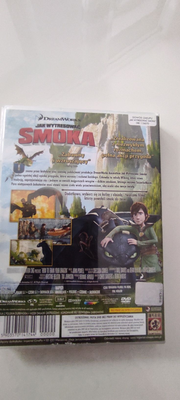 Bajka dvd "Jak wytresować smoka"