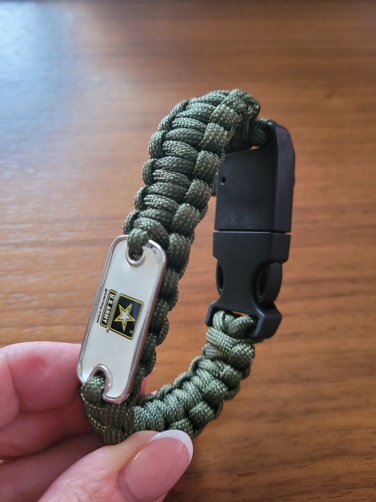 Bransoletka survivalowa PARACORD oryginalna US ARMY NOWA