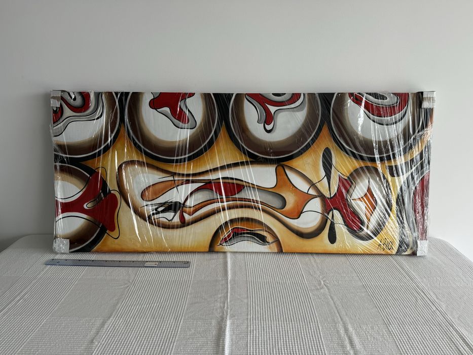 Quadro abstrato retangular