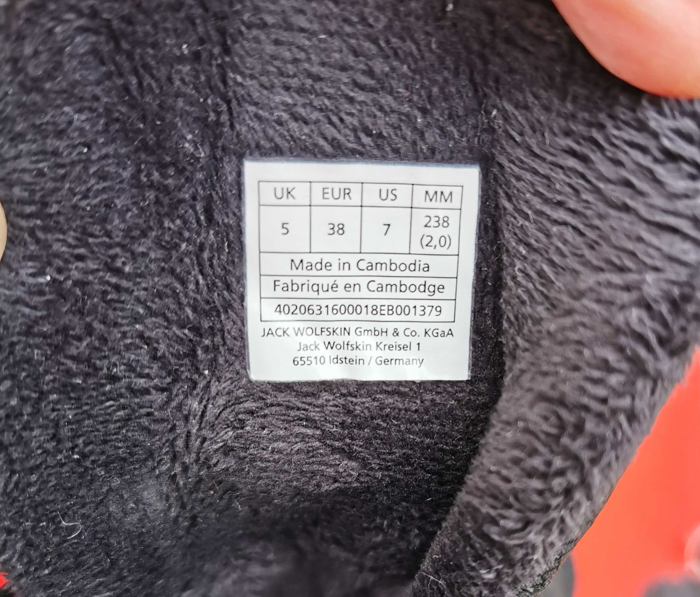 Зимние ботинки сапоги Jack Wolfskin Vancouver Texapore 38 р. Оригинал