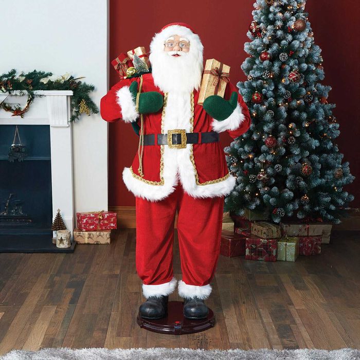 Duży Mikołaj grający 152 cm – dekoracja świąteczna