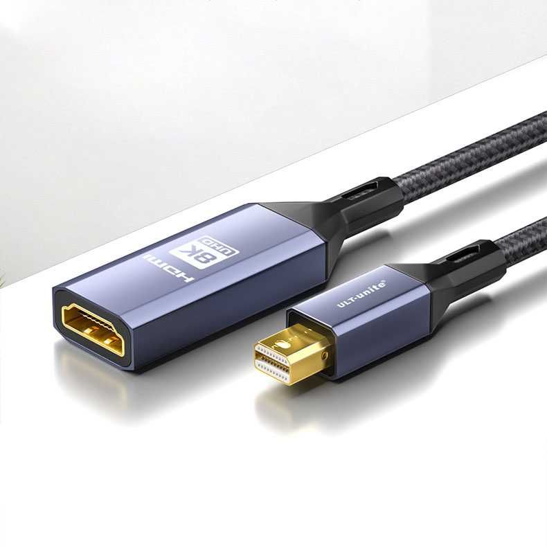 Переходник Mini DisplayPort 1.4 HDMI 2.1 Mini DP 4k 120hz 1080P 240hz