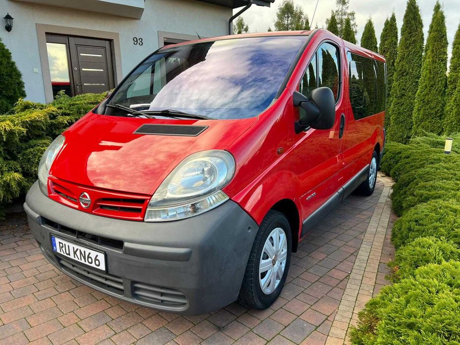 Nissan Primastar, Renault  1.9 Dci, 101 KM, 9-osób, Klima, opłacony