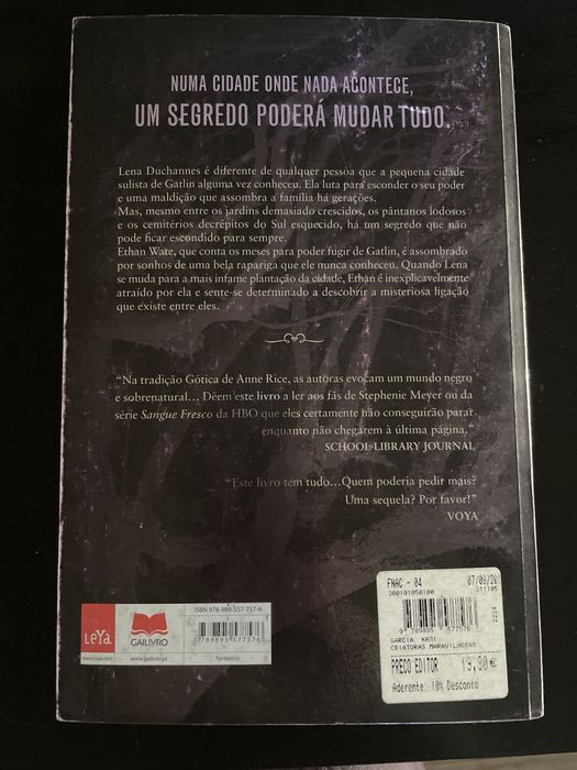 Vendo livro criaturas maravilhosas