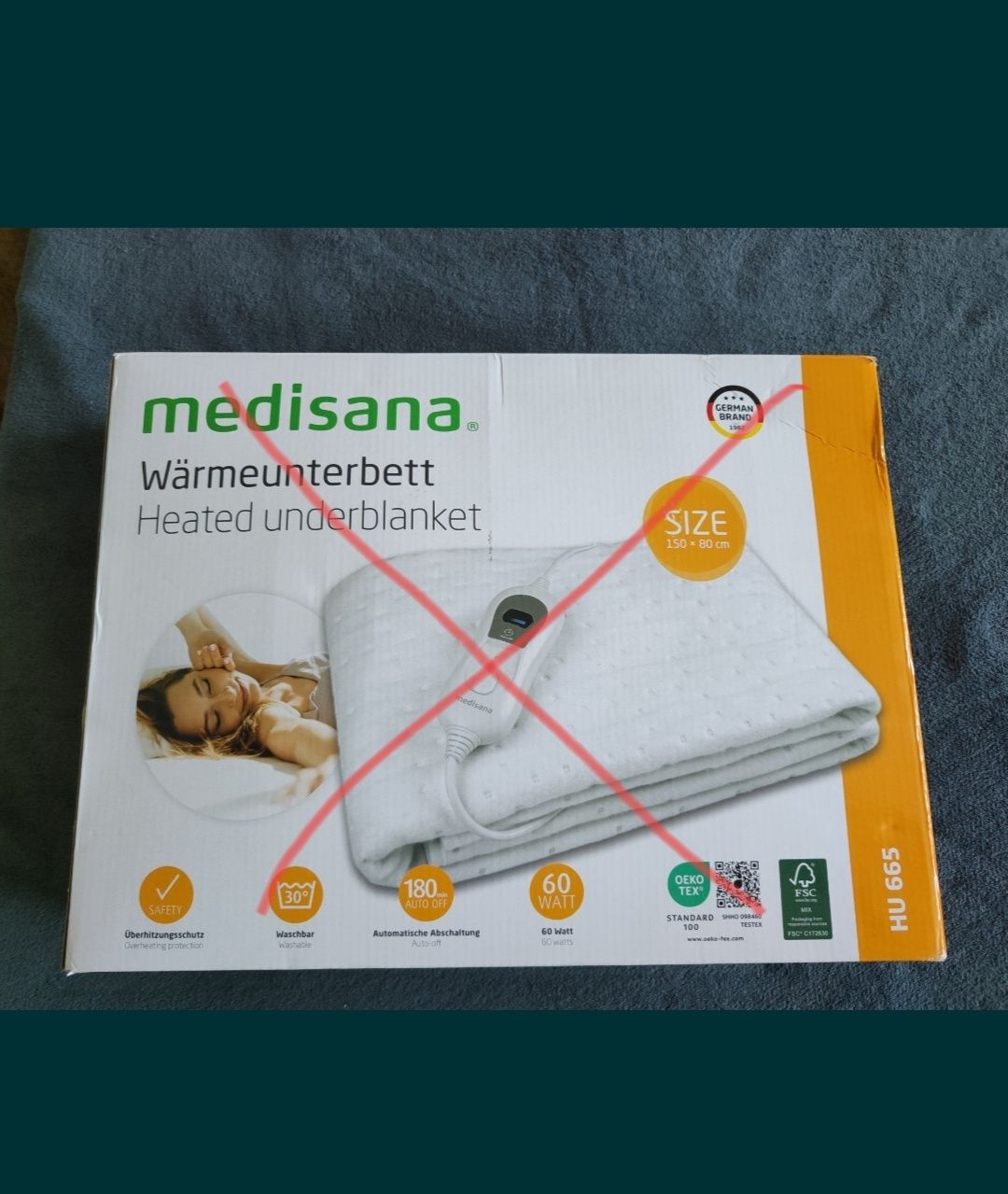 Nakładka-Medisana HU 665 Podgrzewana Mata 150x80